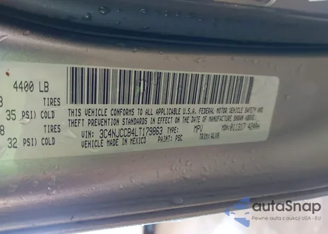 2020 Jeep Compass Limited Fwd from USA, damaged, VIN 3C4NJCCB4LT179863